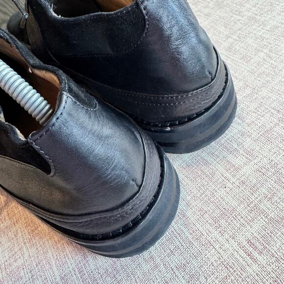 Thierry Rabotin Suede Nappa Leather Men’s Lace Up Loafer Black Size 43.5 EU - Picture 5 of 7